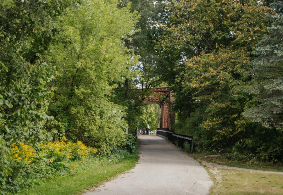 White Pine Trail as it winds through Rockford, a must-see scenic stop along your journey.