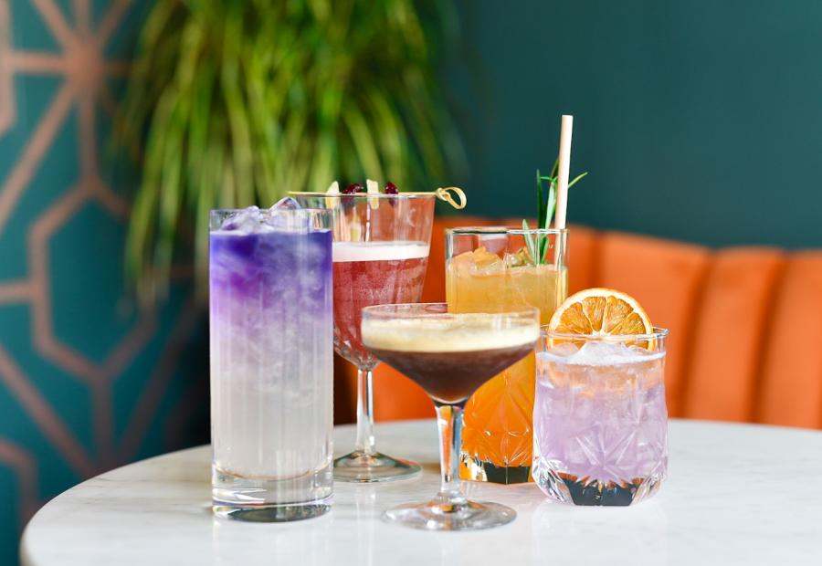 Savor the creativity: Mocktails at Chartreuse Sisters.