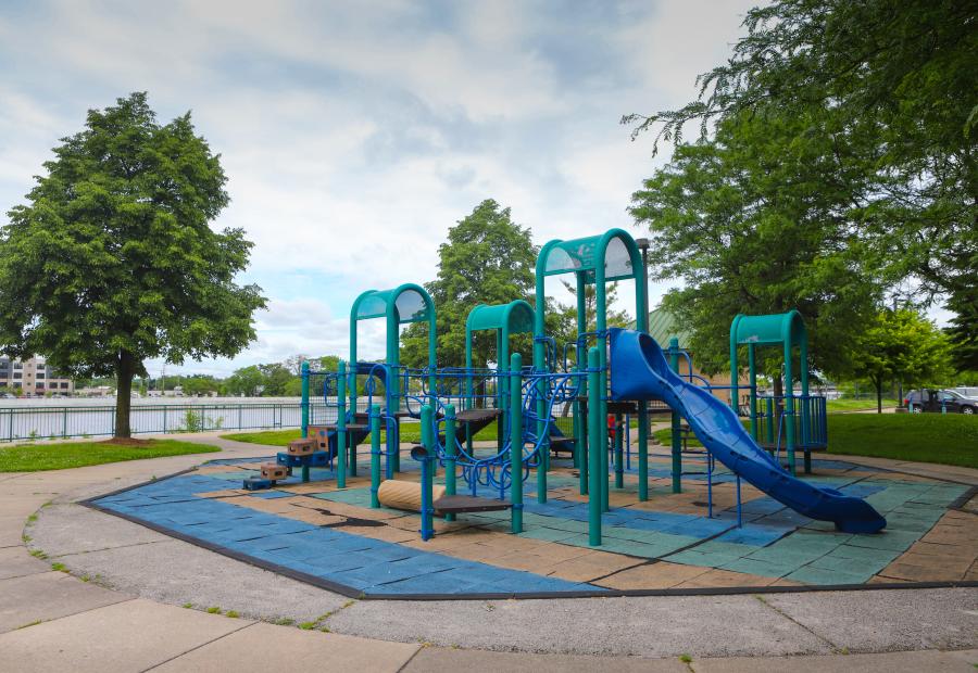 Explore the scenic beauty of Grand Rapids' playgrounds, where fun and nature meet.